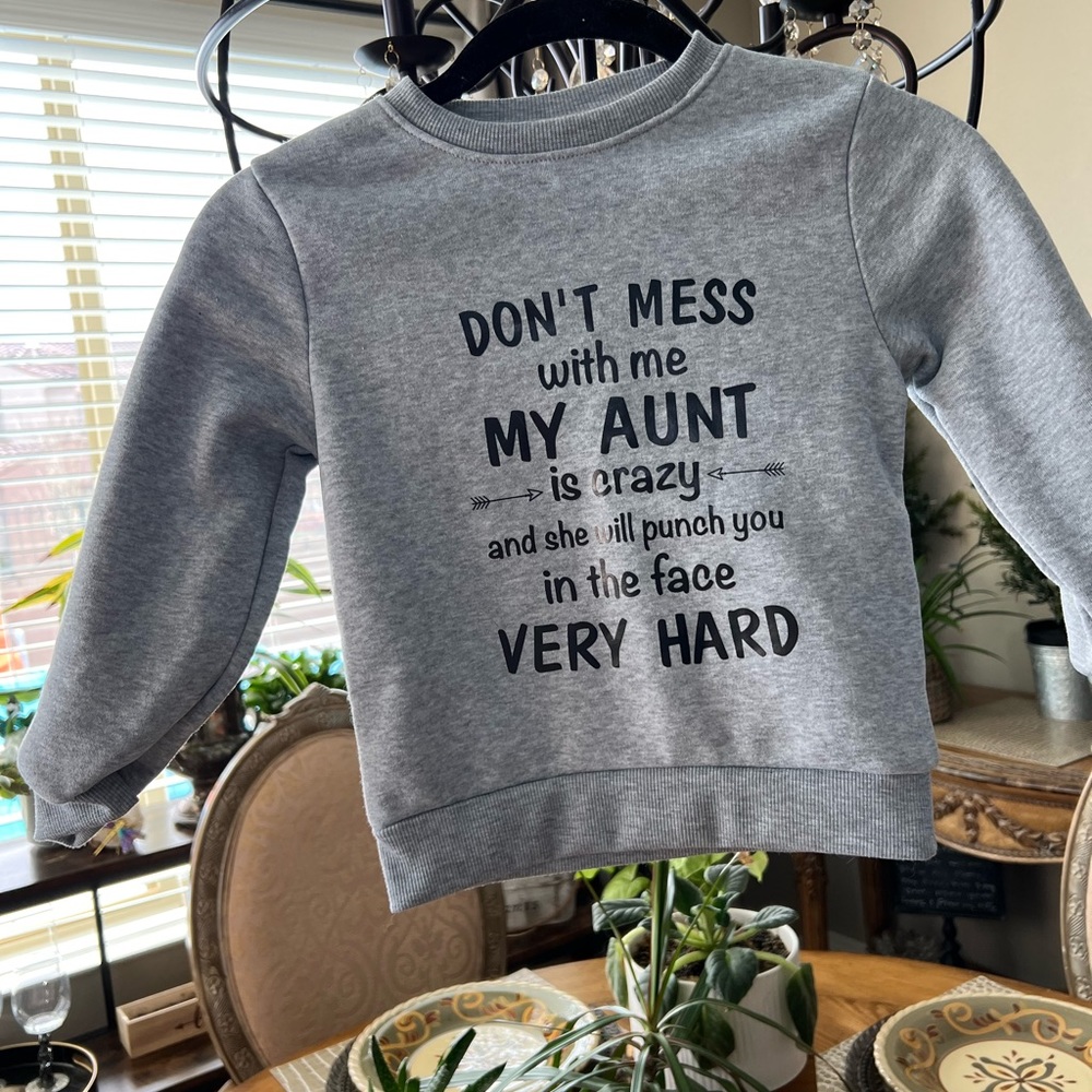 2 cotton sweat shirts size 4-5y and 7y